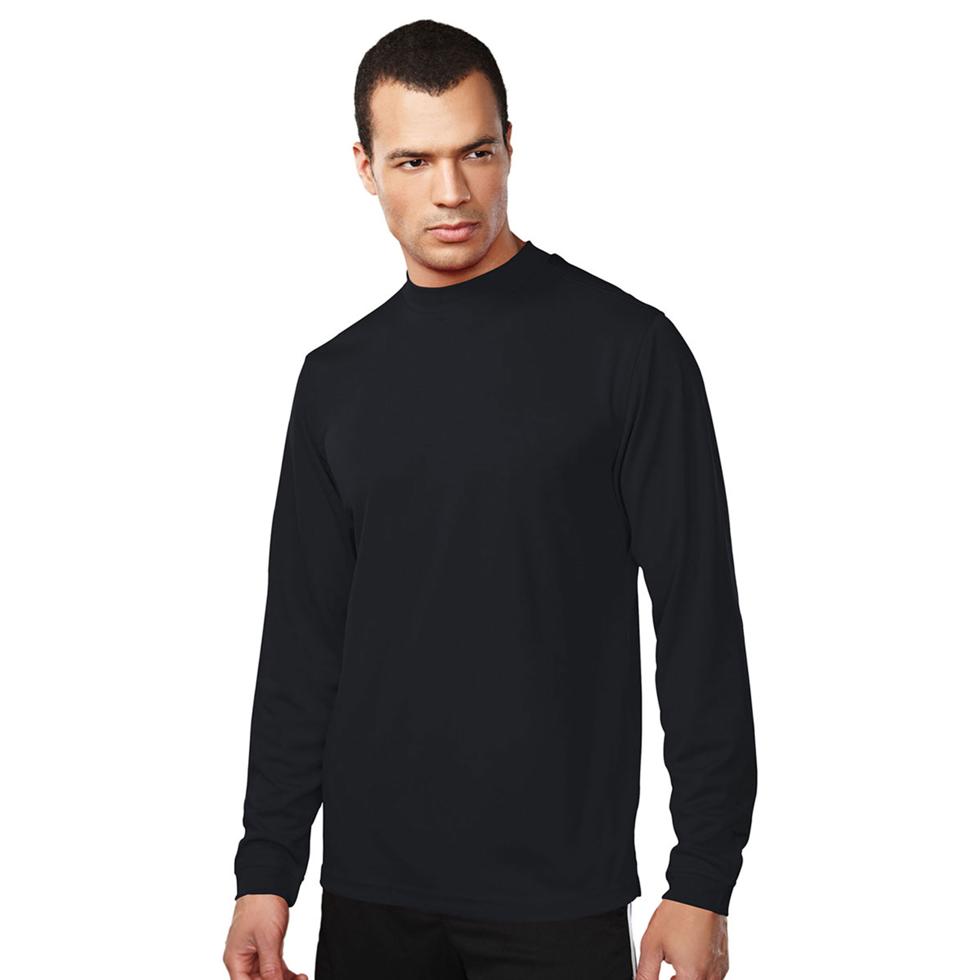 Download Tri-Mountain Men's Mock Turtleneck 100% Polyester T-Shirt