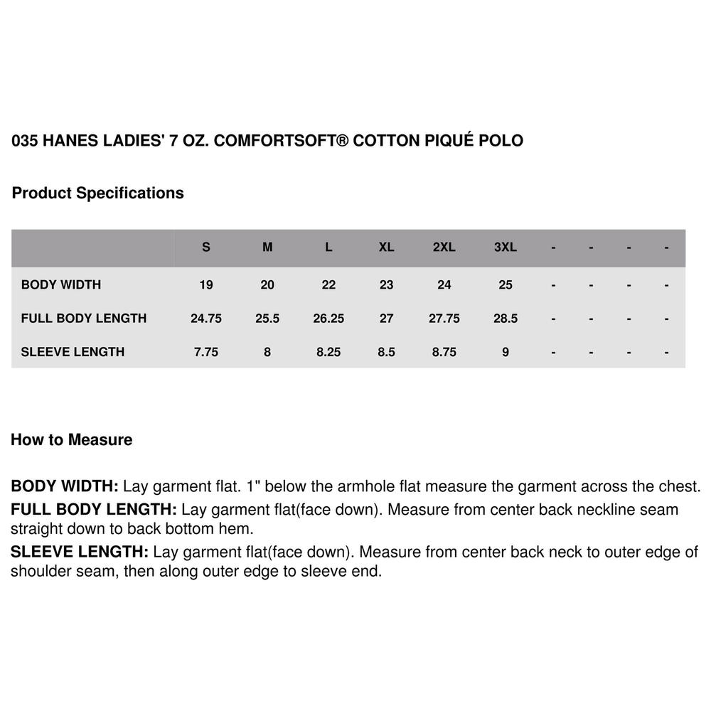 Hanes 035 Women S Comfort Short Sleeve Knit Collar Polo Shirt