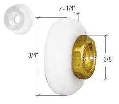 C R Laurence 3 4 Sliding Shower Door Oval Edge Roller And