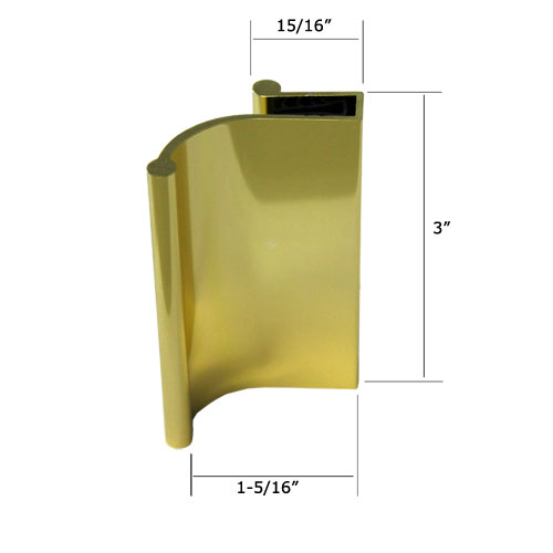 Gordon Glass Co. Bright Gold Tub Enclosure and Sliding Shower Door ... Gordon Glass Co. Bright Gold Tub Enclosure and Sliding Shower Door ...