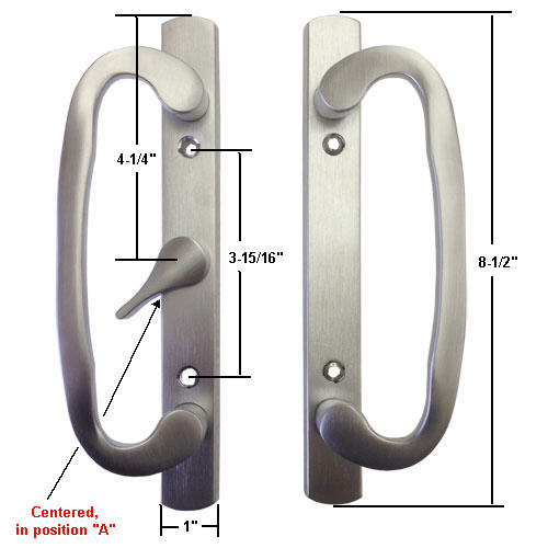 Technologylk Sliding Glass Patio Door Handle Set Mortise