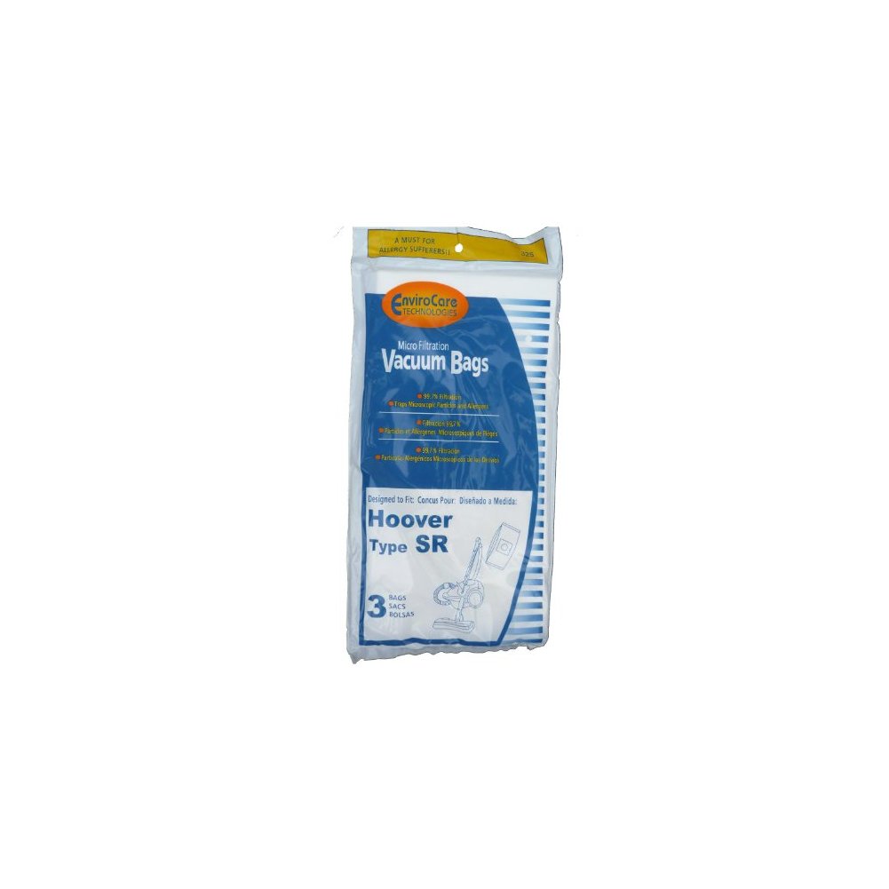 Envirocare 12 Hoover Duros Type SR Vacuum Bags with MicroFiltration Vacuum Cleaners, HO-101010SR, 401010SR, S3590, S3591, S359