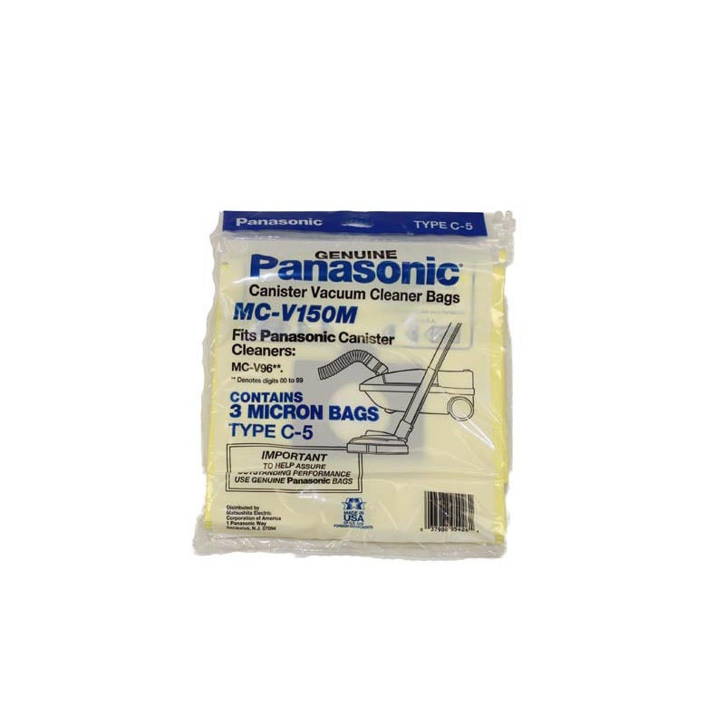 Panasonic 3 Panasonic Type C-5 Micron vacuum bags #MC-V150M