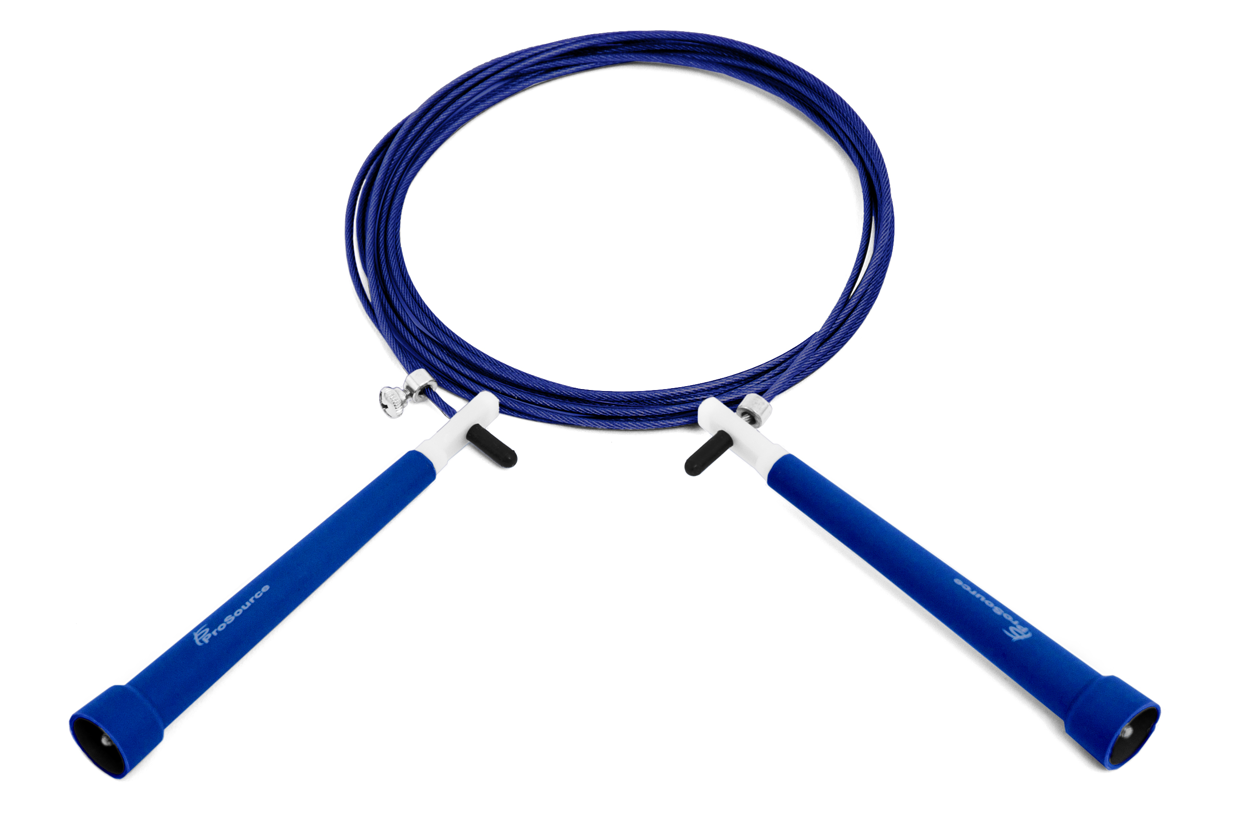 ProsourceFit Speed Jump Rope 10’ Fully Adjustable Super Fast Turning for Crossfit Cardio Boxing - Blue