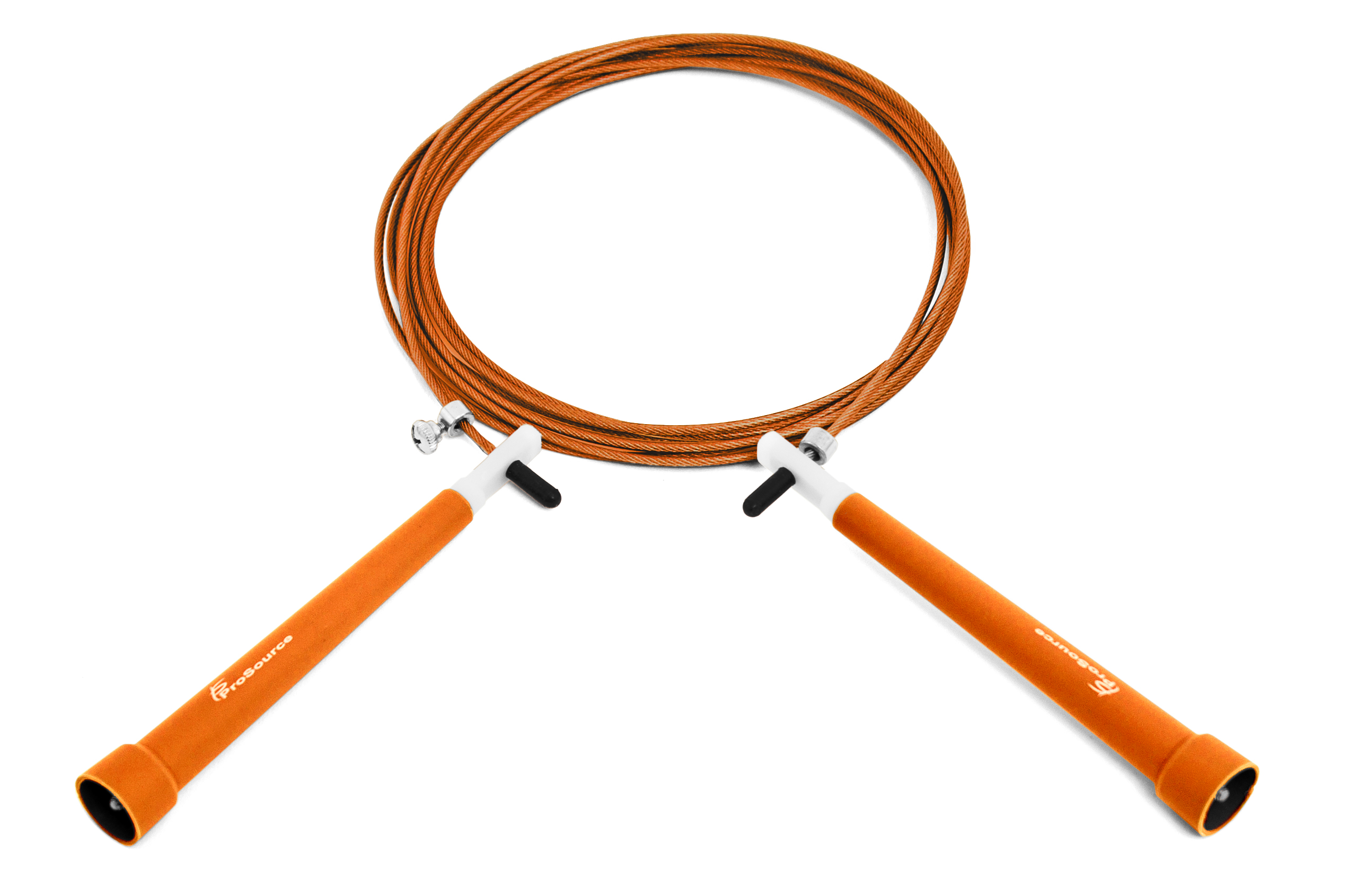 ProsourceFit Speed Jump Rope 10’ Fully Adjustable Super Fast Turning for Crossfit Cardio Boxing Orange