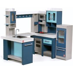 Step 2 Step2 Grand Walk-in Wooden Kitchen | Large Wood Play Kitchen & Toy Accessories Set | Wood Play