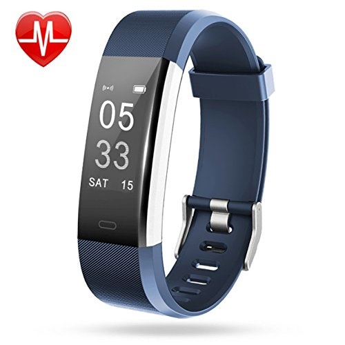 Lintelek Fitness Tracker, Heart Rate Monitor Activity Tracker with Connected GPS Tracker, Step Counter, Sleep Monitor, IP67 Wate