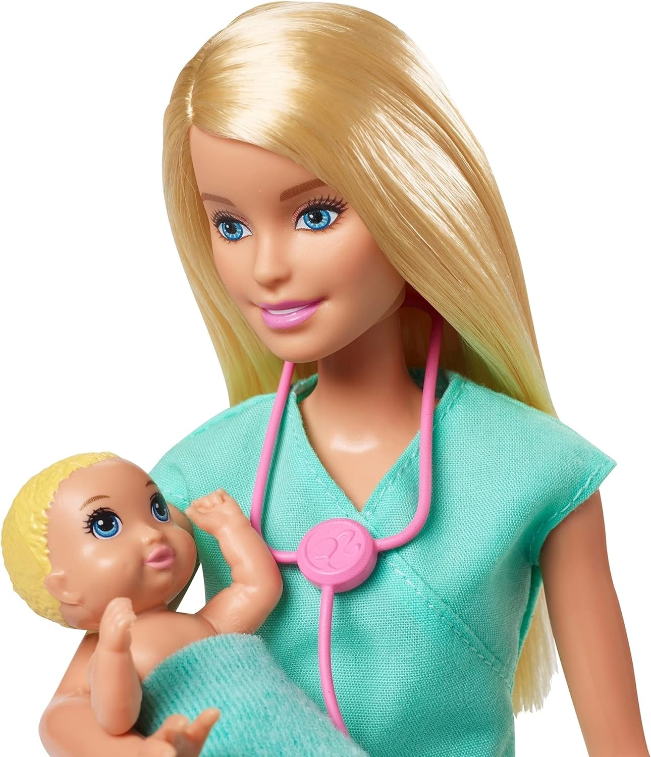 Barbie Baby Doctor Playset with Blonde Doll, 2 Infant Dolls, Toy Pieces, Multi