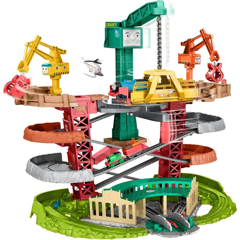 Thomas & Friends Trains & Cranes Super Tower, motorized train and track