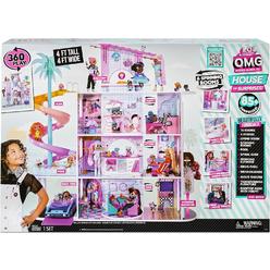 MGA Entertainment LOL Surprise OMG House of Surprises ? New Real Wood Dollhouse with 85+ Surprises, 4 Floors, 10 Rooms