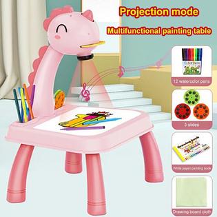 3 months and up Drawing Projector Table for Kids, Trace and Draw Projector  Toy, Child Learning