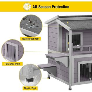 Avtuvn Outdoor Cat House nsulated Feral Ktty Shelter wth Lner Avtuvn Outdoor Cat House nsulated Feral Ktty Shelter wth Lner