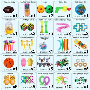 Navona Fidget Sensory Toys Bundle-Increase Focus Stress Relief Fidgets ...