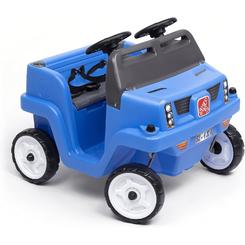 Step 2 Step2 Side-by-Side Push Around SUV for Kids - Two-Seater Toddler Push car (15-5 Years Old) - Blue Plastic Stroller-Style car for