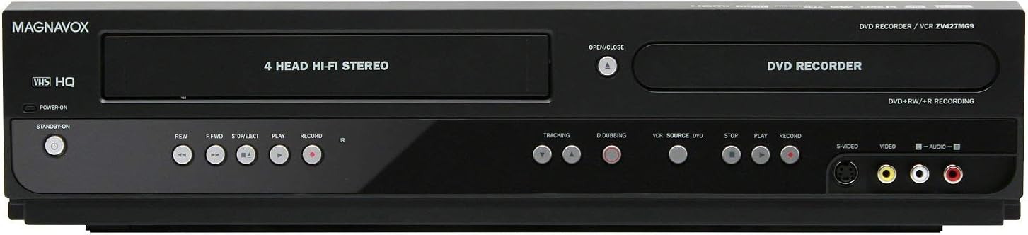 MGD REFURBISHED NOT IN ORIGINAL BOX Magnavox ZV427MG9 DVD Recorder &amp; 4-Head Hi-Fi VCR with Line-In Recording.