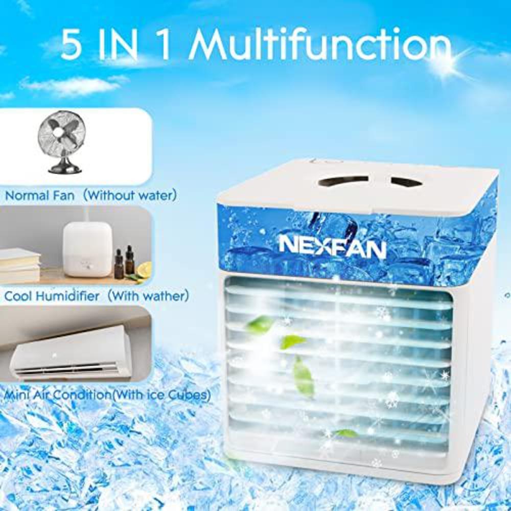 aimion Portable AC Air Conditioner - Mini Air Conditioners with 3 Wind Speed & 7 Color Night Light