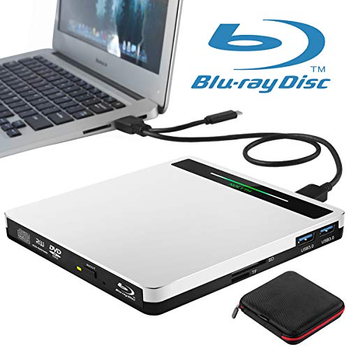 Confoly Tech Sns 192 B07t9nsd5r External Bluray Drive Usb 3 0 Type C 5 In 1 Blu Ray Drive Player Burner For Laptop Mac Macbook Pro Air Windows 10 Desktop Pc