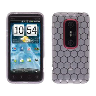 Tesso 358903 Dura Gel Case For Htc Evo 3d Honeycomb Clear