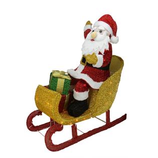 Northlight 762152846843 29 5 Lighted Tinsel Santa Claus Northlight 762152846843 29 5 Lighted Tinsel Santa Claus
