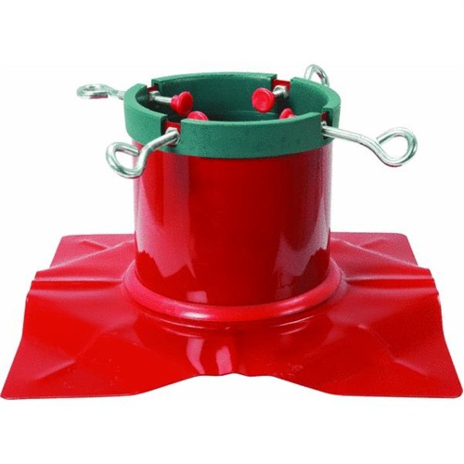Santas Solution Extreme Heavy Duty Red Steel Christmas Tree Stand Santas Solution Extreme Heavy Duty Red Steel Christmas Tree Stand