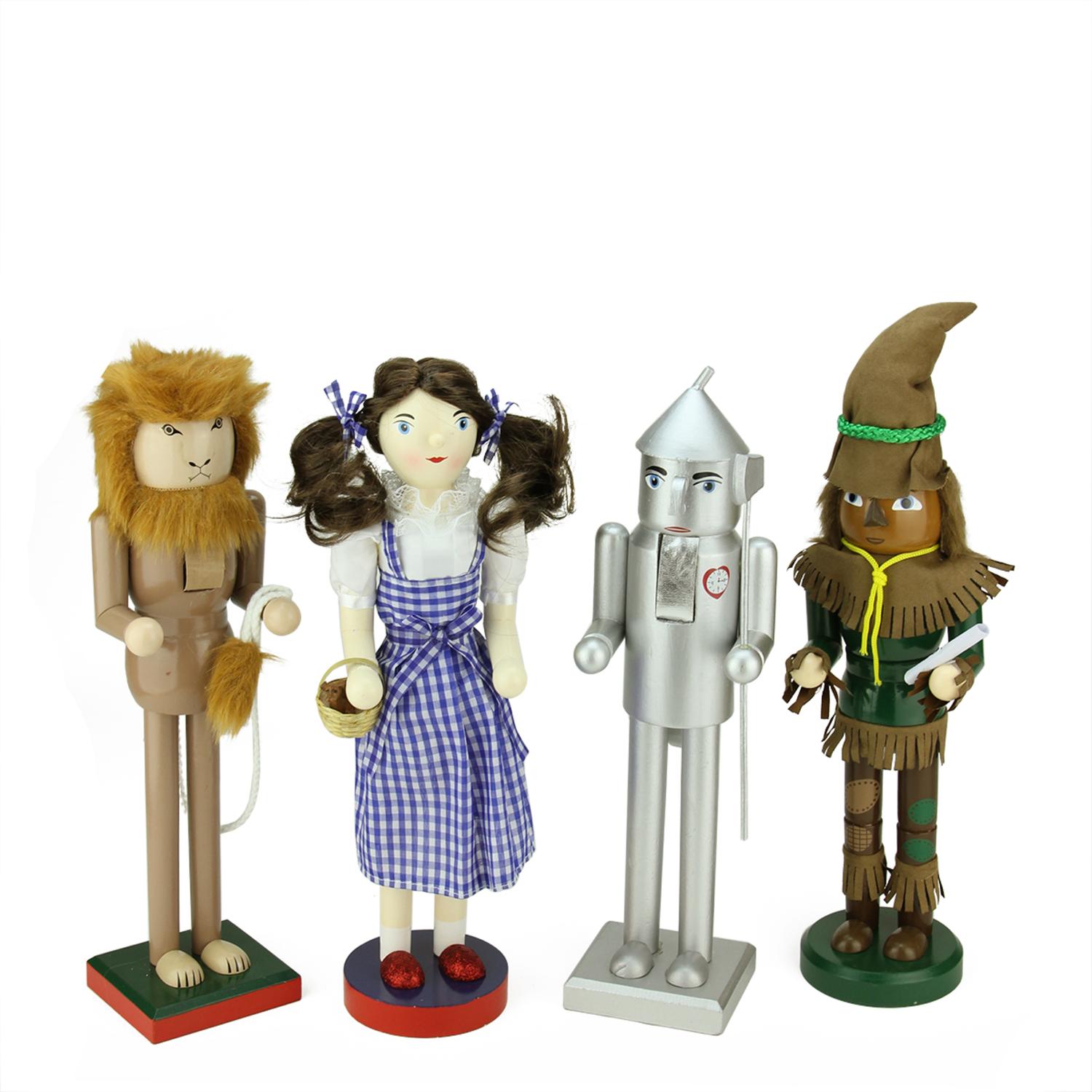 northlight set of 4 decorative wizard of oz wooden christmas nutcrackers - Indoor Animated Christmas Figures northlight set of 4 decorative wizard of oz wooden christmas nutcrackers - Indoor Animated Christmas Figures