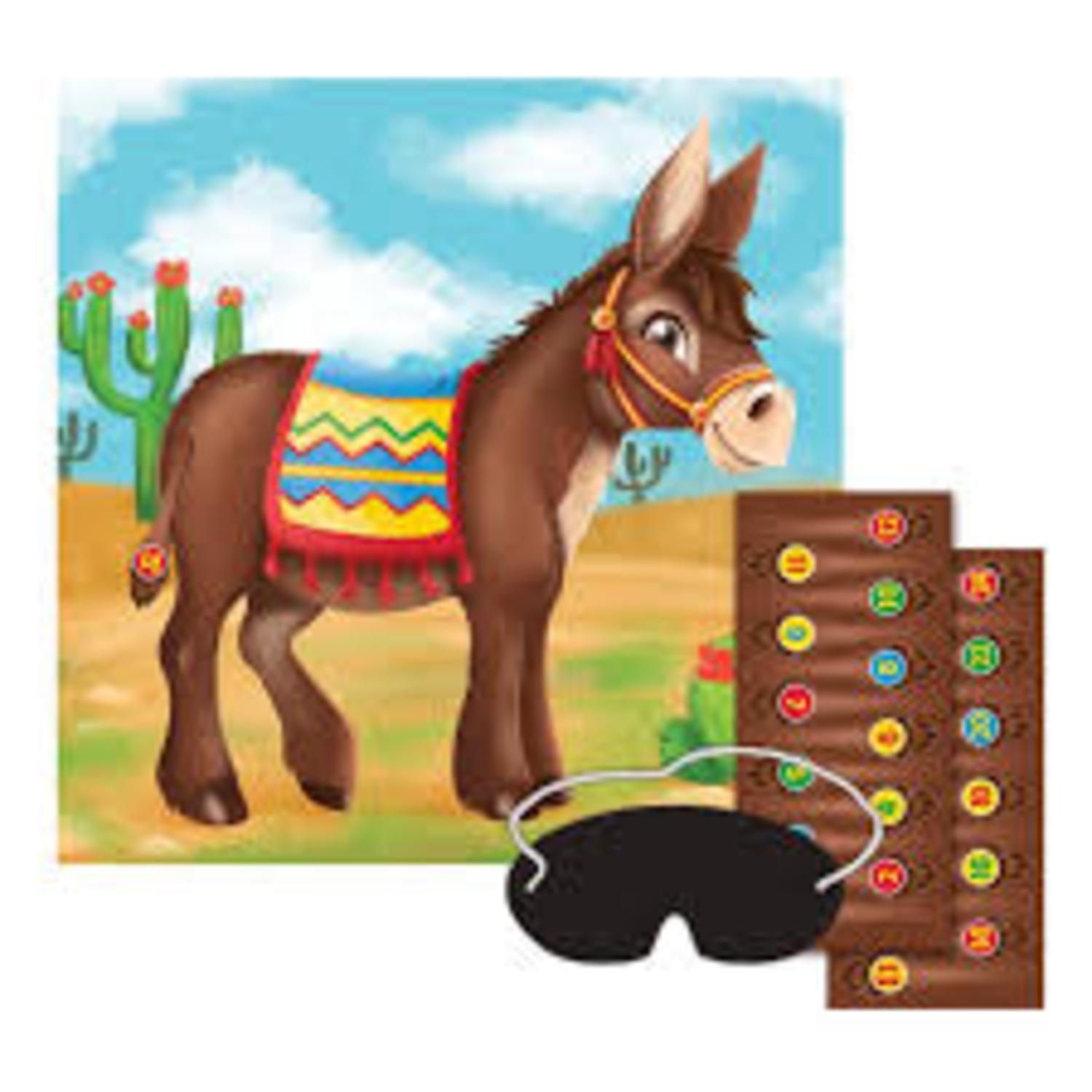 Party Central Pack Of 12 Festive Children S Pin The Tail On Party Central Pack Of 12 Festive Children S Pin The Tail On Donkey