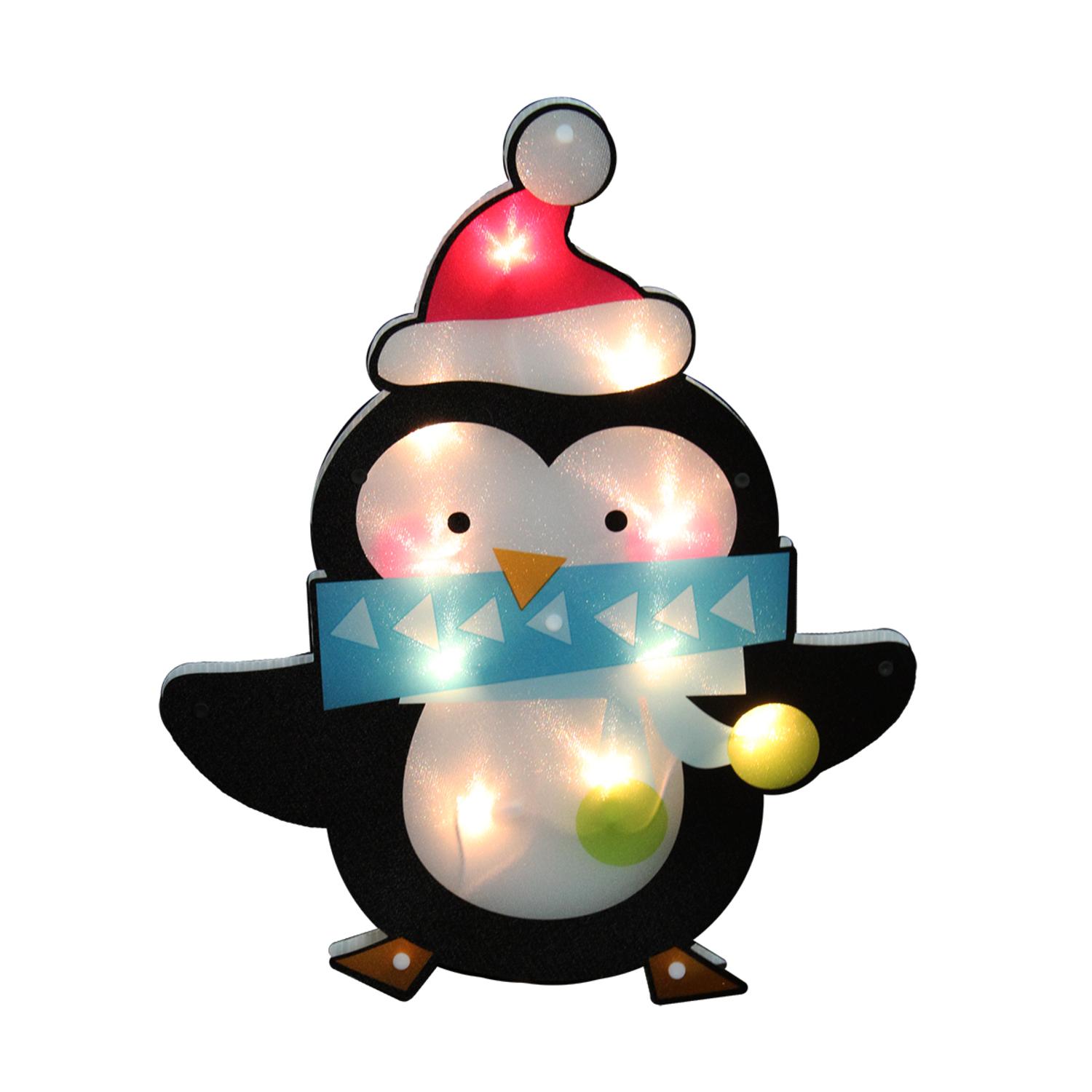 impact innovations lighted shimmering penguin with santa hat christmas window silhouette decoration 17 - Impact Innovations Christmas Lighted Window Decoration impact innovations lighted shimmering penguin with santa hat christmas window silhouette decoration 17 - Impact Innovations Christmas Lighted Window Decoration