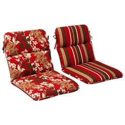 cc home furnishings outdoor patio furniture high back chair cushion reversible tropical red stripe - Cheap Patio Cushions cc home furnishings outdoor patio furniture high back chair cushion reversible tropical red stripe - Cheap Patio Cushions