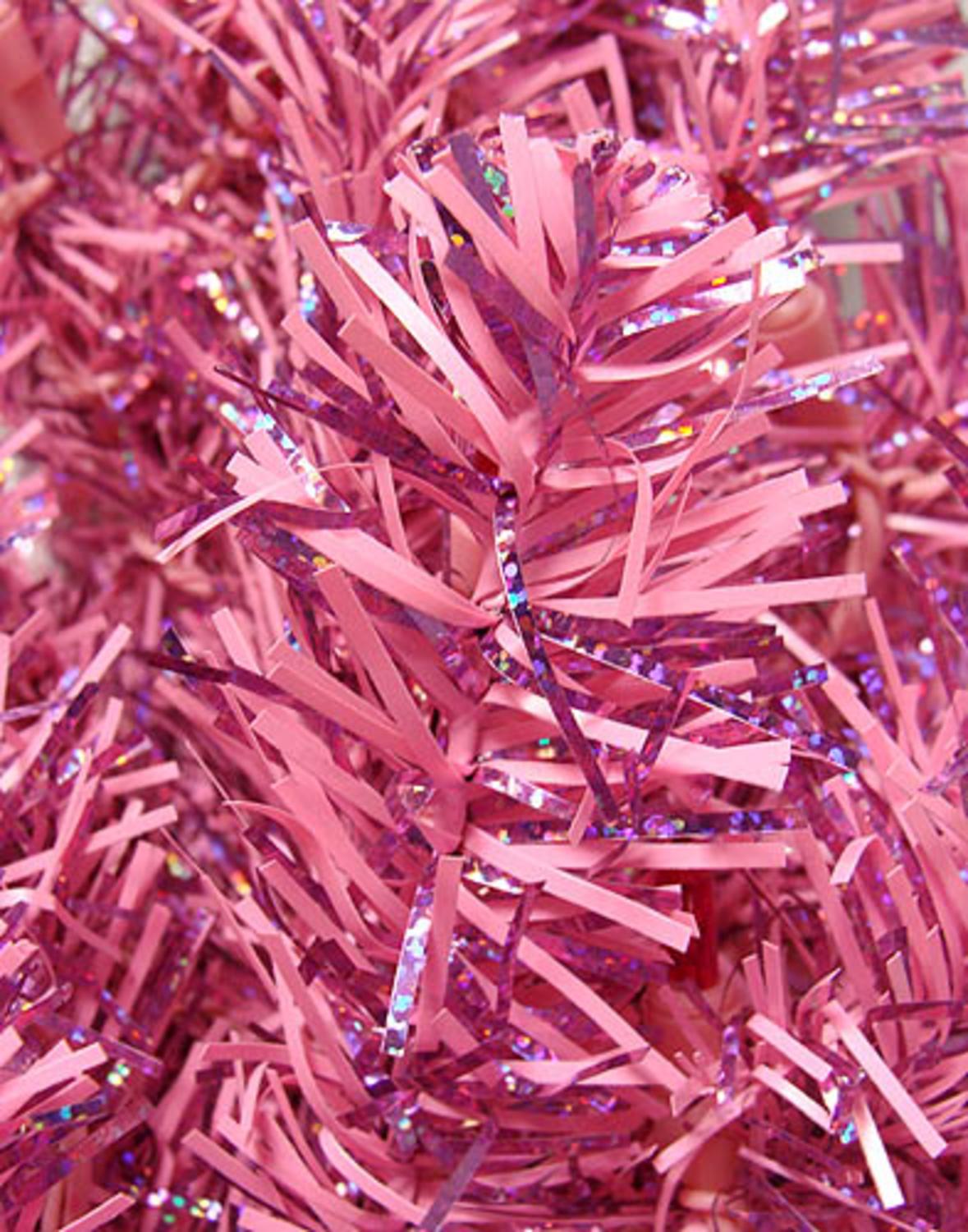 Vickerman 9 Pre Lit Hot Pink Artificial Pencil Tinsel Christmas Vickerman 9 Pre Lit Hot Pink Artificial Pencil Tinsel Christmas Tree Lights