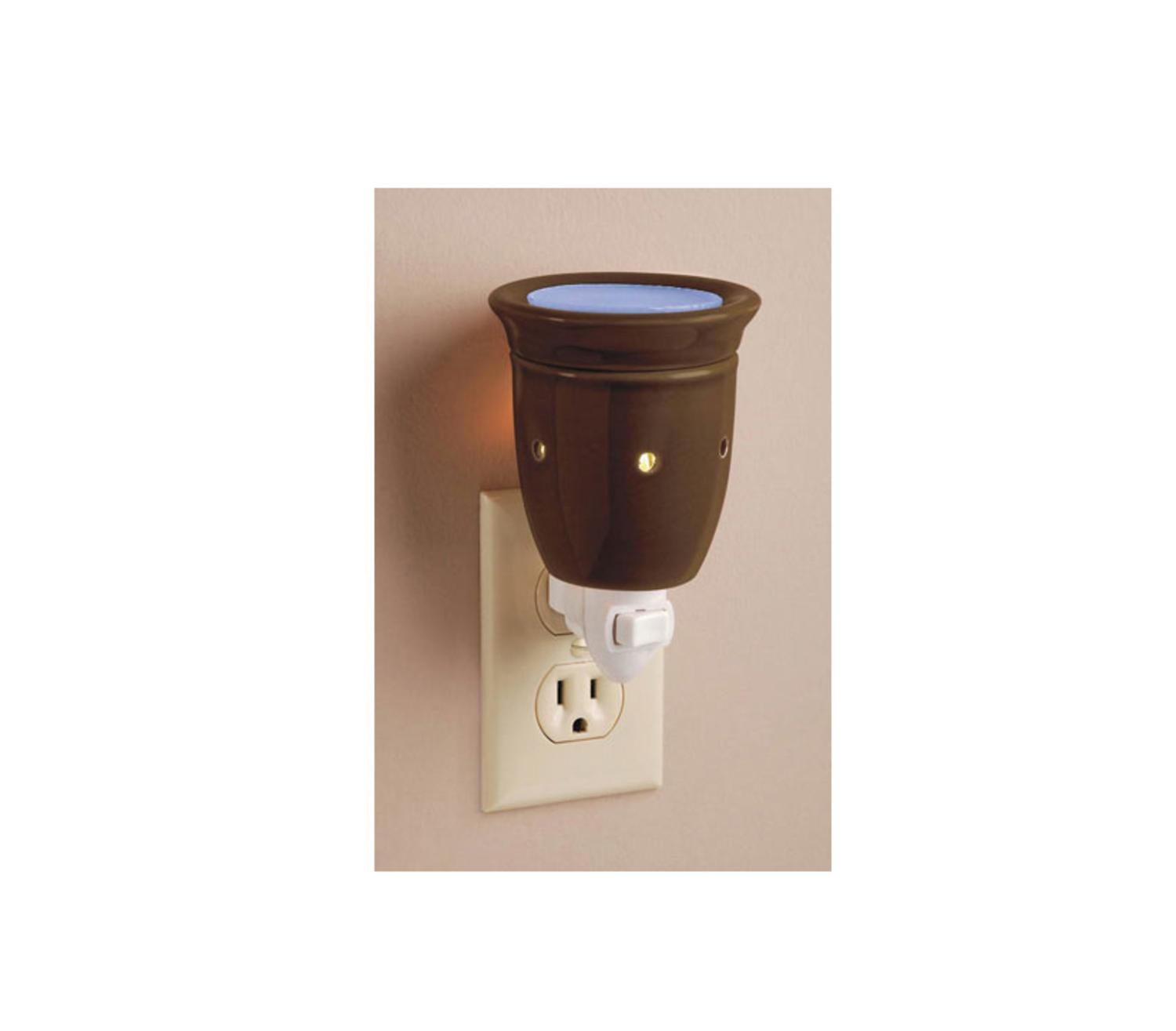 Darice 5 5 Decorative Chocolate Brown Ceramic Wax Warmer Night Light