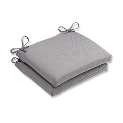 Replacement Cushions Chair Pad Sears Cc Outdoor Living Set Of 2 Solid Gray Tweed Patio Chair Seat Cushions With Ties