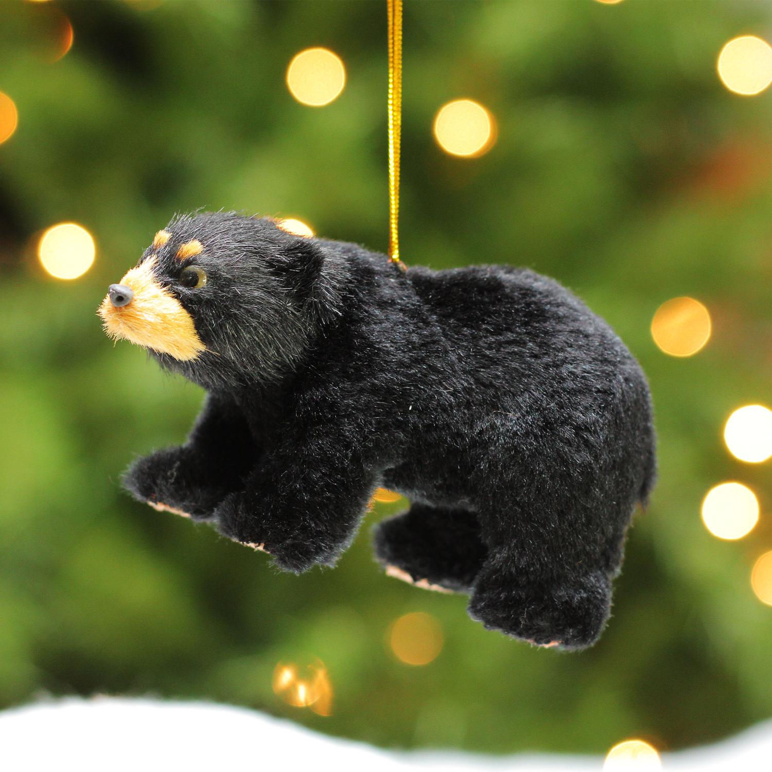 cc christmas decor 4 rustic lodge furry standing black bear christmas ornament - Black Bear Christmas Decor cc christmas decor 4 rustic lodge furry standing black bear christmas ornament - Black Bear Christmas Decor