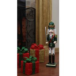 nutcracker factory 24 decorative green king wooden christmas nutcracker with sword - Indoor Animated Christmas Figures nutcracker factory 24 decorative green king wooden christmas nutcracker with sword - Indoor Animated Christmas Figures