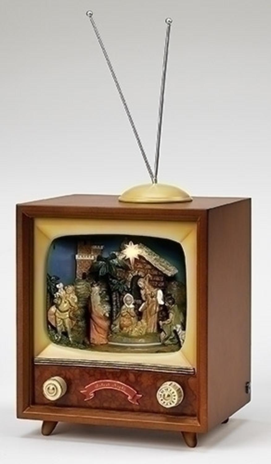 roman 10 fontanini musical led lighted television christmas nativity scene decoration - Christmas Tv Decoration roman 10 fontanini musical led lighted television christmas nativity scene decoration - Christmas Tv Decoration