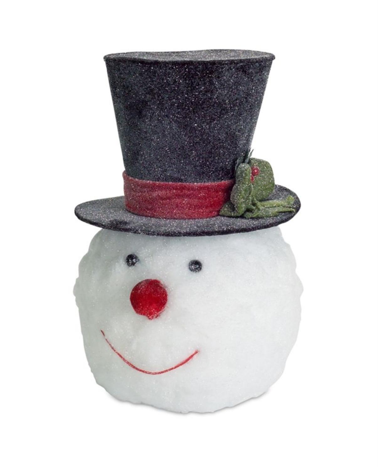 diva at home pack of 2 wintry and festive christmas snowman head with top hat decoration - Top Hat Christmas Tree Topper diva at home pack of 2 wintry and festive christmas snowman head with top hat decoration - Top Hat Christmas Tree Topper