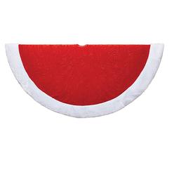 Cc Christmas Decor Red And White Etched Velvet Santa Claus Inspired Decorative Tree Skirt Cc Christmas Decor Red And White Etched Velvet Santa Claus Inspired Decorative Tree Skirt