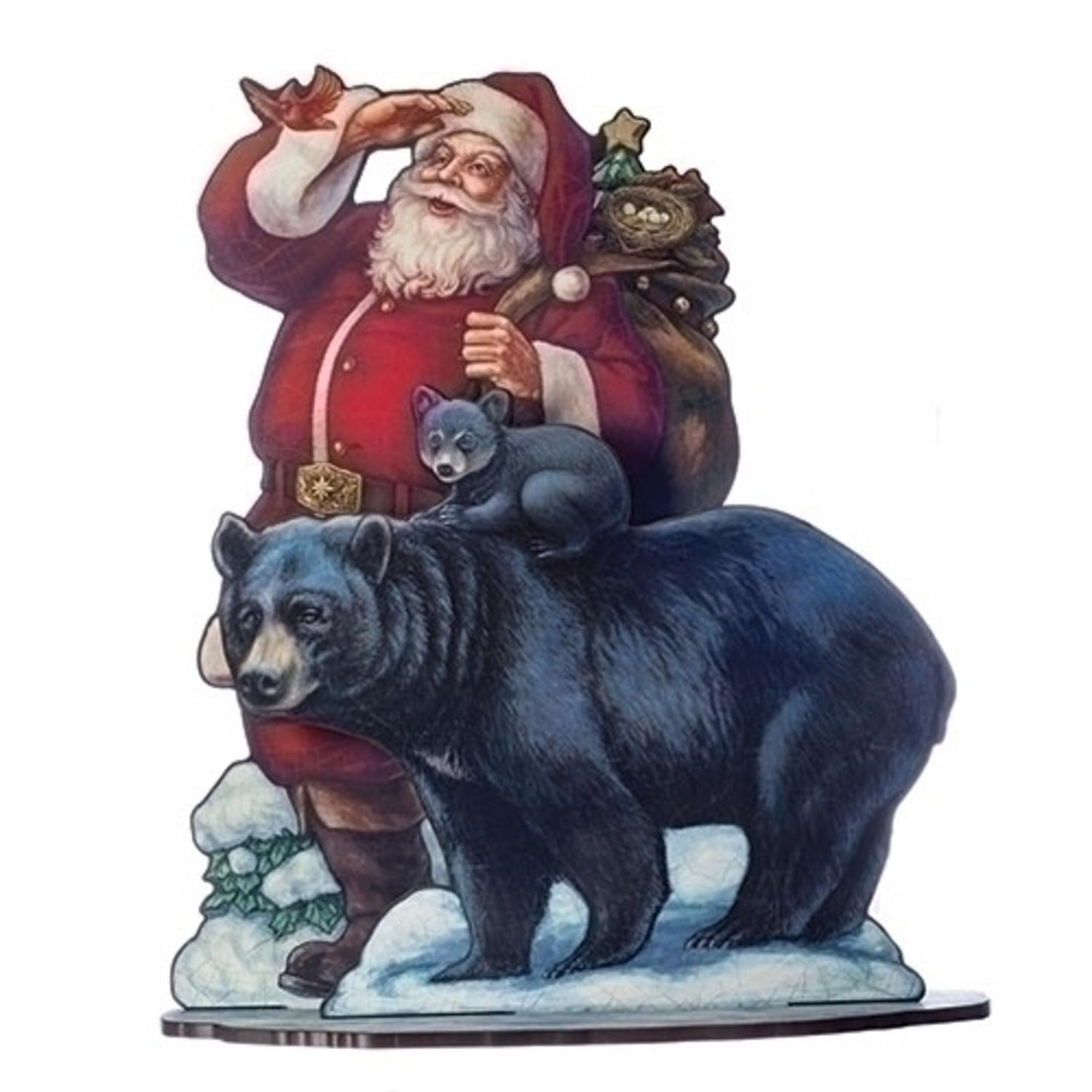 roman 31 traditional style santa claus with black beers christmas decor - Black Bear Christmas Decor roman 31 traditional style santa claus with black beers christmas decor - Black Bear Christmas Decor