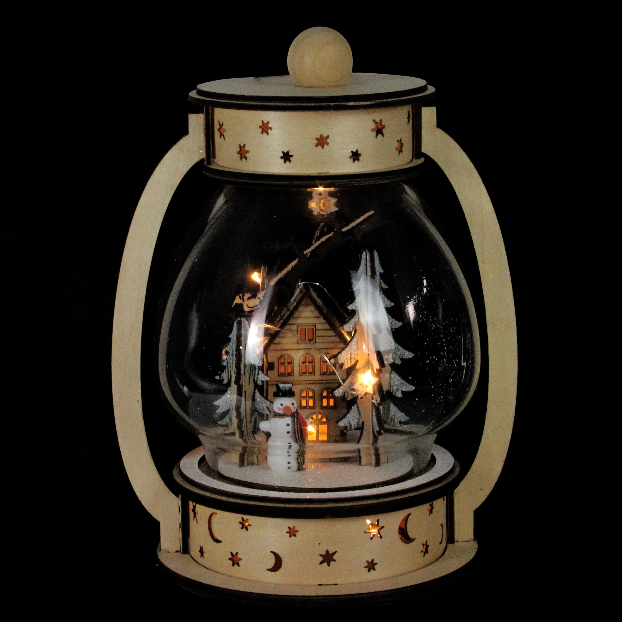 Roman 9 75 Led Woodland Sleigh Christmas Dome Lantern Tabletop