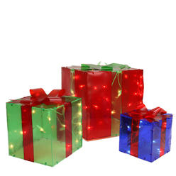 northlight set of 3 lighted red green and blue gift box christmas outdoor decorations 10 - Outdoor Christmas Presents Decorations northlight set of 3 lighted red green and blue gift box christmas outdoor decorations 10 - Outdoor Christmas Presents Decorations