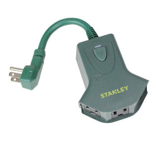 Stanley Green Remote Control 3 Outlet Outdoor Power Hub