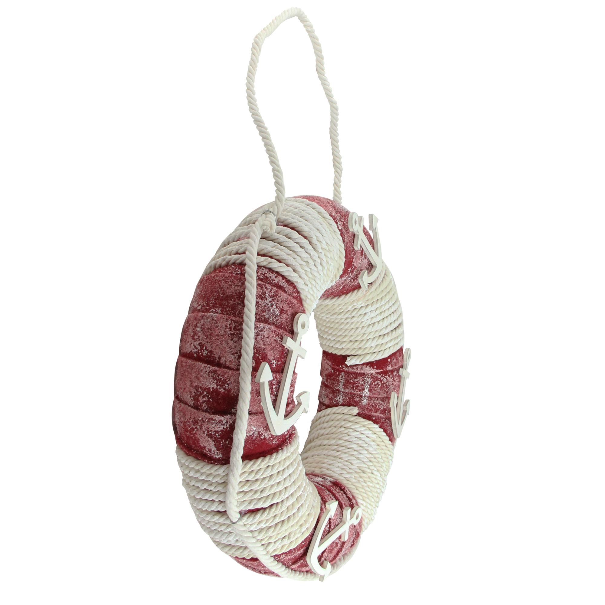 Northlight 14 Life Preserver With Rope And Anchor Detail Wall Decor