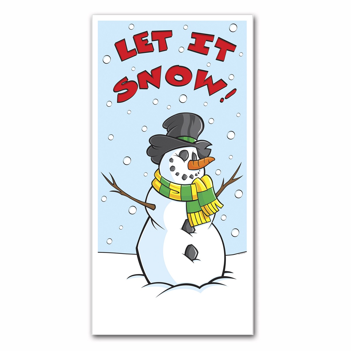 Beistle Club Pack Of 12 Winter Wonderland Themed Let It