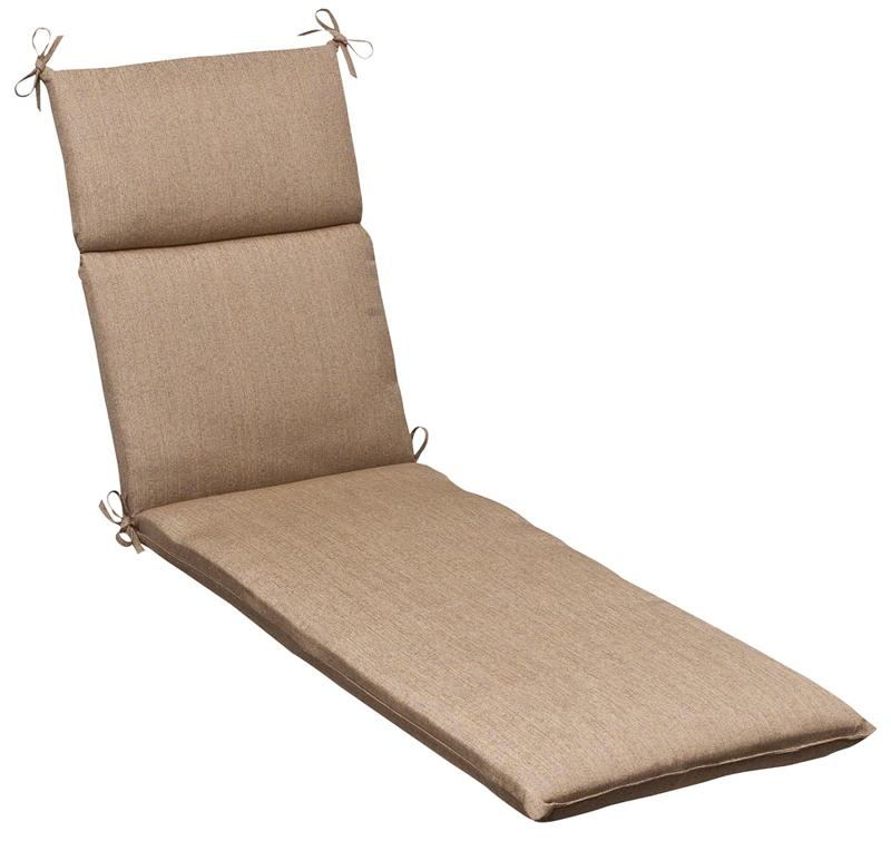CC Home Furnishings Outdoor Patio Furniture Chaise Lounge Chair Cushion - Textured Tan Sunbrella