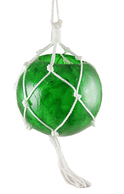 Barcana 20-Count Green Ball with Rope Outdoor Christmas Light Set, 3.75ft White Wire