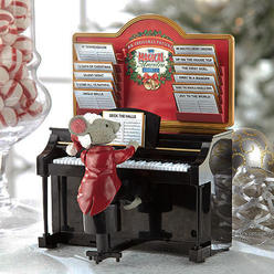 Mr Christmas Maestro Mouse W Baby Grand Piano