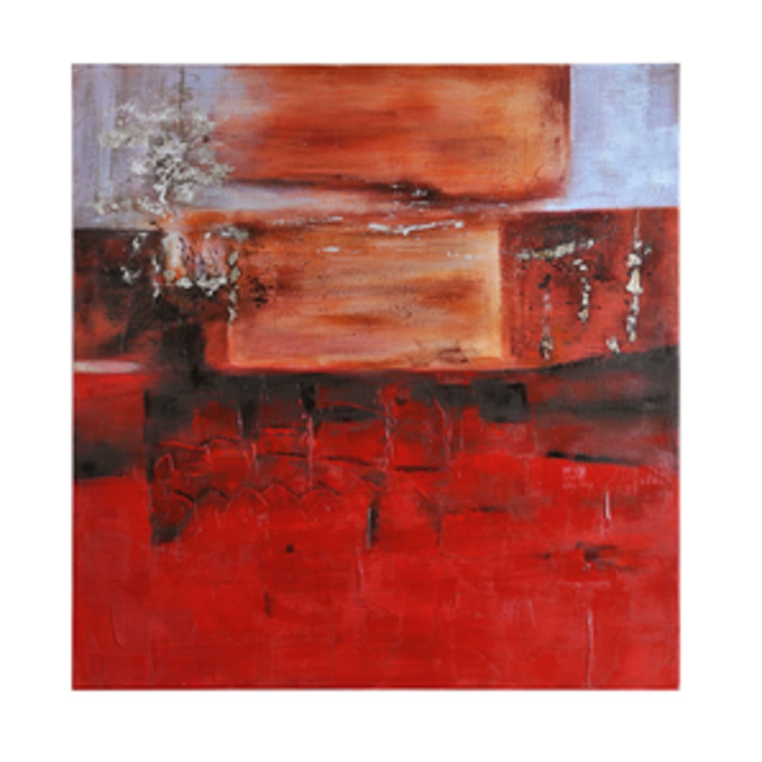 Diva At Home 40 X 40 Hand Painted Abstract Oil Painting On