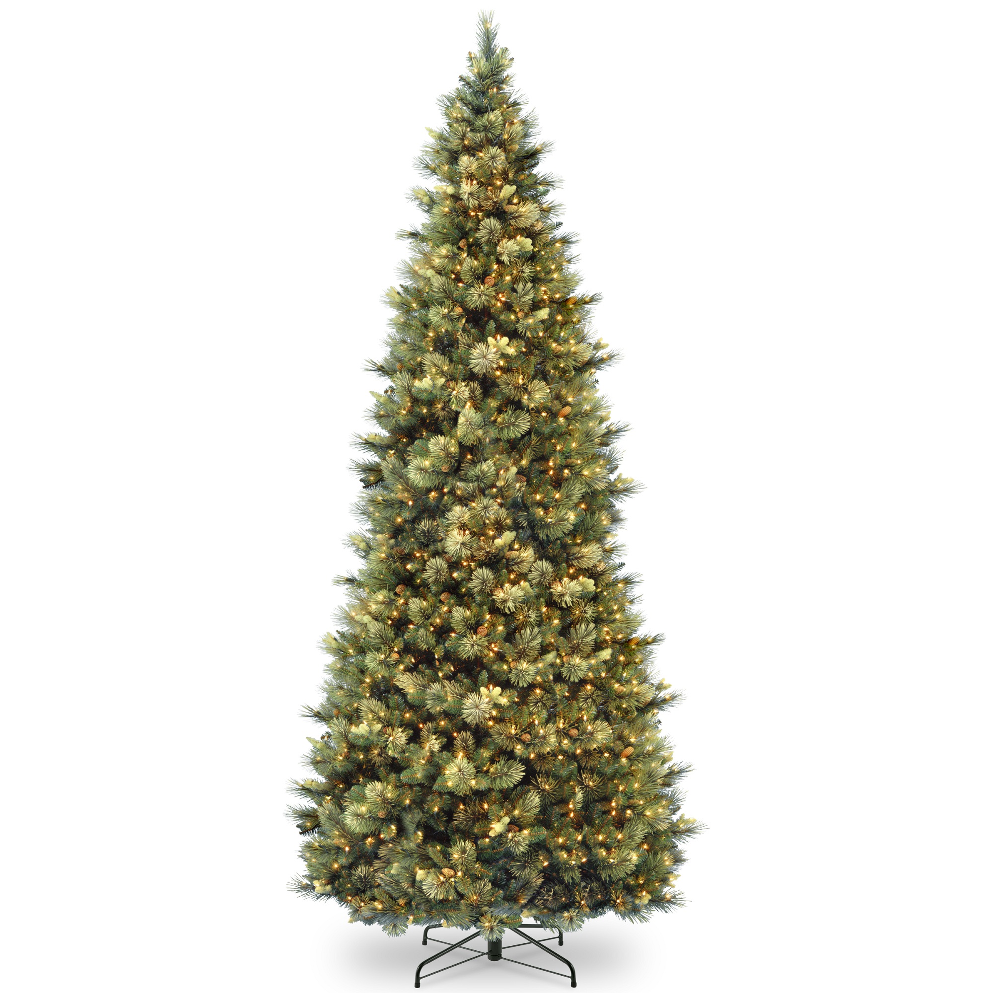 Diva At Home 10 Ft Carolina Pine Slim Tree With Clear Lights