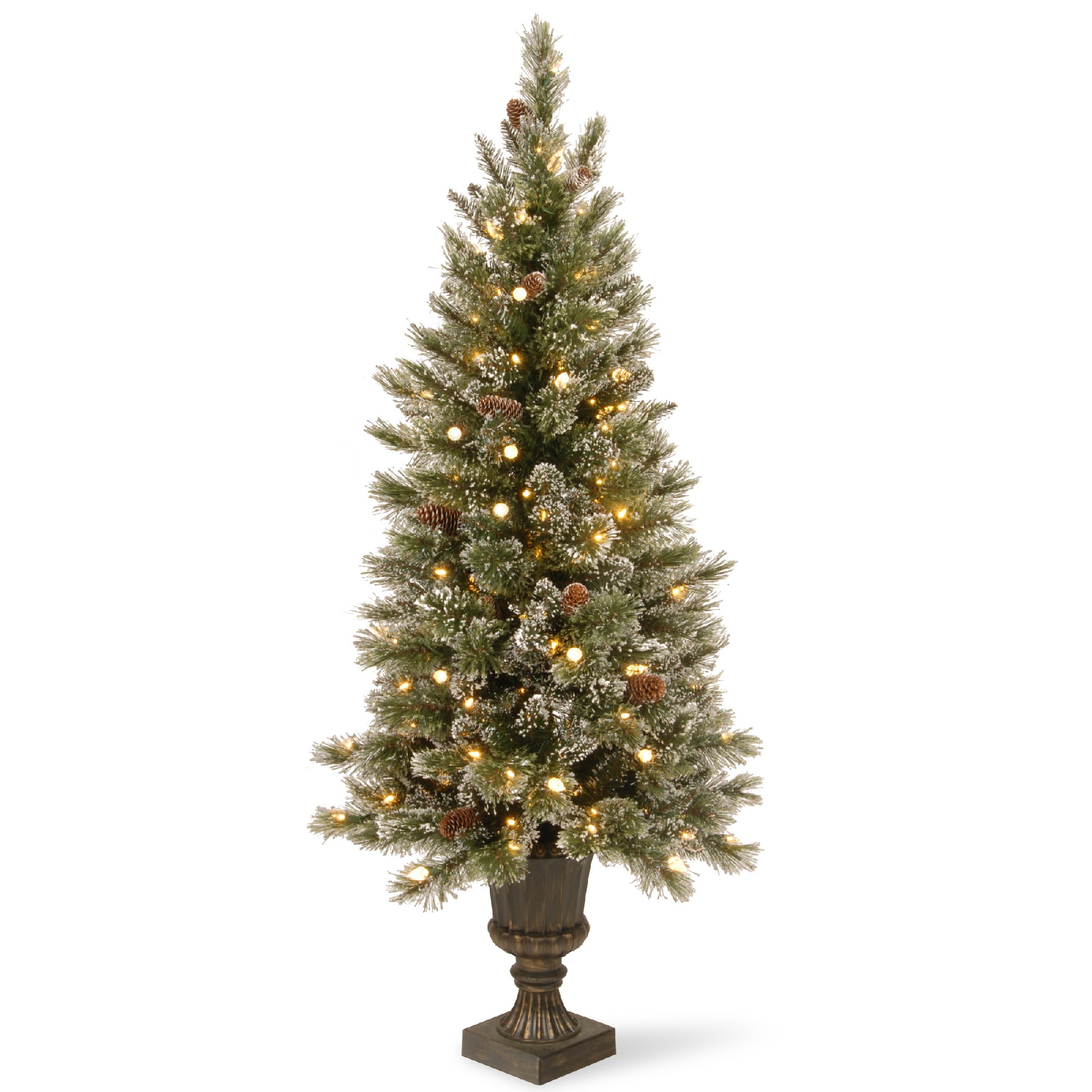 Cc Christmas Decor 5 Pre Lit Glittery Bristle Entrance