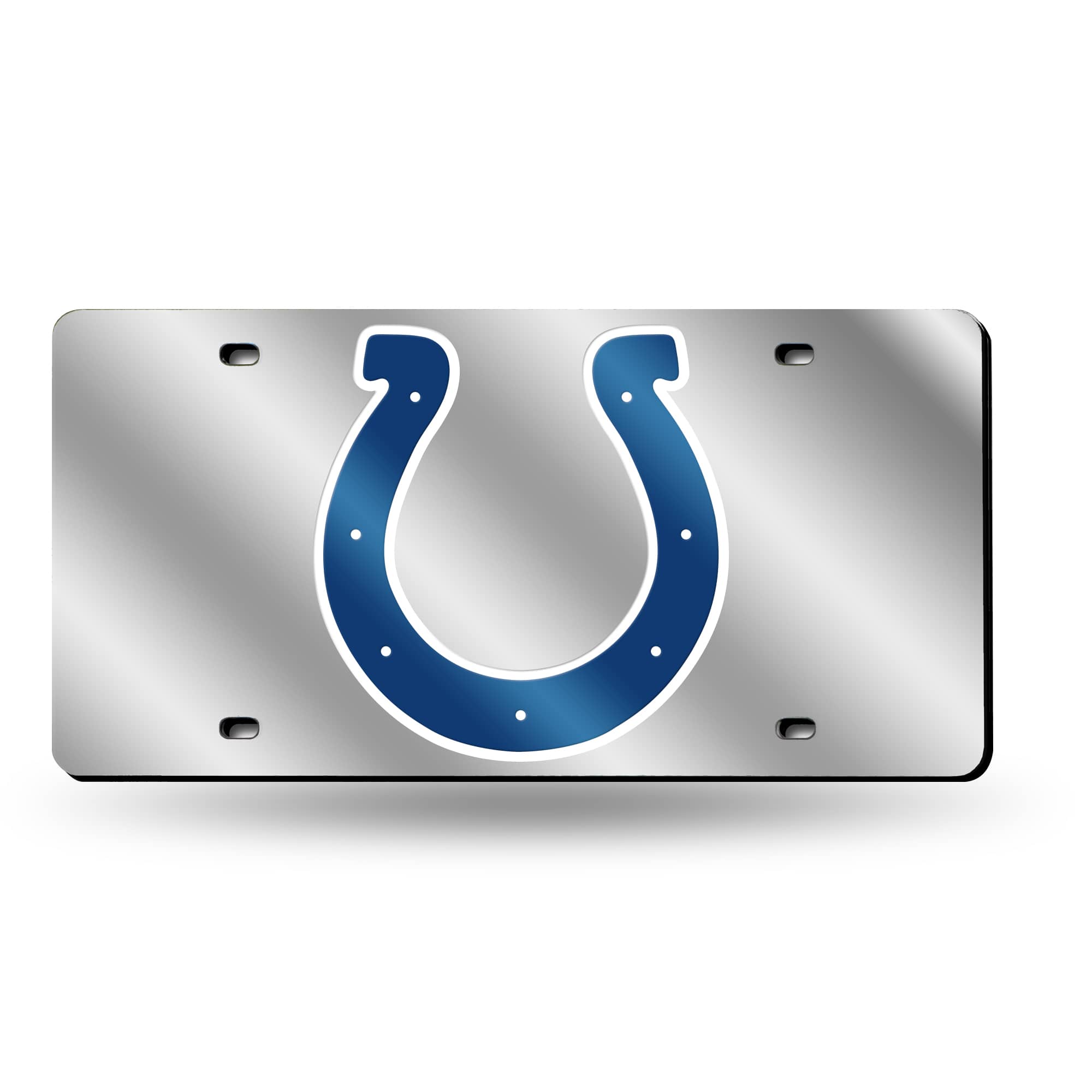 Rico 6" x 12" Silver Colored and Blue NFL Indianapolis Colts Tag