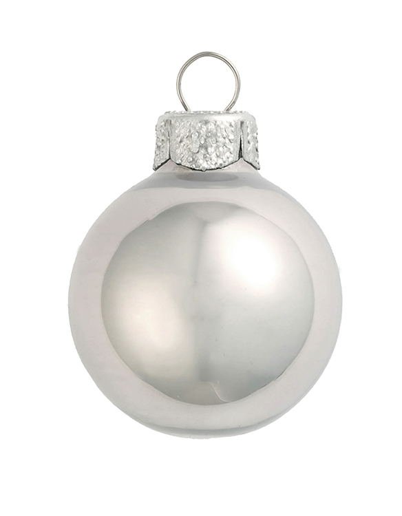 Whitehurst 6ct Pearl Mercury Silver Glass Ball Christmas Ornaments 4" (100mm)
